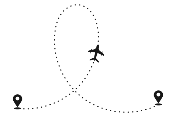 Download Flight Path. Aerial Travel Route. Advent - Premium Resources