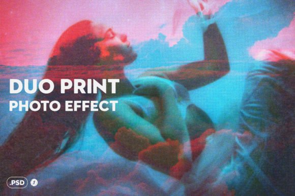 Download Double Explosure Halftone Photo Effect - Effect Collection