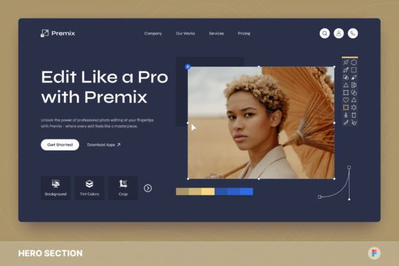 Download Premix - Photo Editing Hero Section - Photo editing Collection