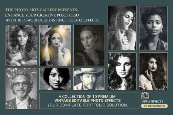 Download Vintage Portrait Grungy Photo Effect - Effect Collection